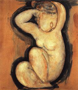 Amedeo Modigliani caryatid France oil painting art